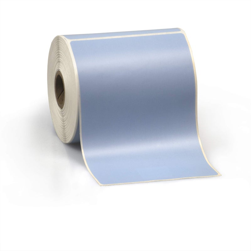 KENCO 4"" X 6"" Direct Thermal Perforated Stickers Labels for Shipping Labels, Inventory, and Color Coding - Compatible with Zebra, Rollo, Godex and More (Blue, 6 Rolls) - Image 1